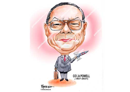 Colin Powell - Paresh Cartoons