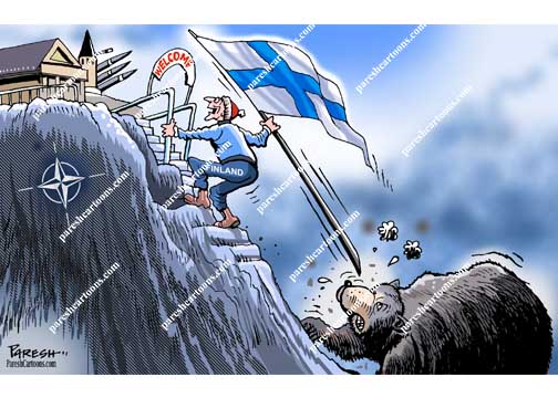 Finland in NATO - Paresh Cartoons